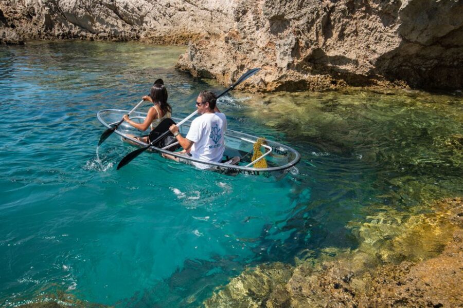 Arrábida: Guided Transparent Kayaking Tour - Arrábida Natural Park Paddle: Views, Wildlife Moments, and Cliffs Up Close