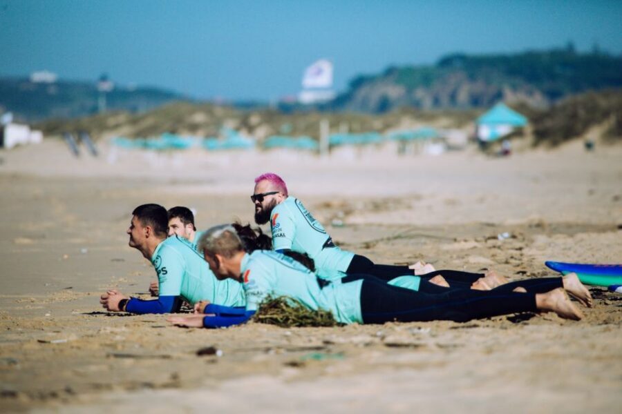 Aulas de Surf/Surf Lesson - Lisboa - Cascais beach lineup: Torre to Praia Grande based on conditions