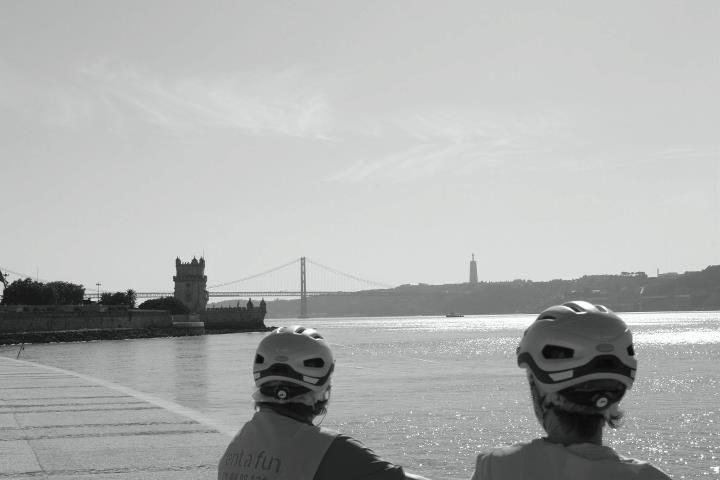 Bicycle Rental in Lisbon - Caparica direction: trading city blocks for bigger space