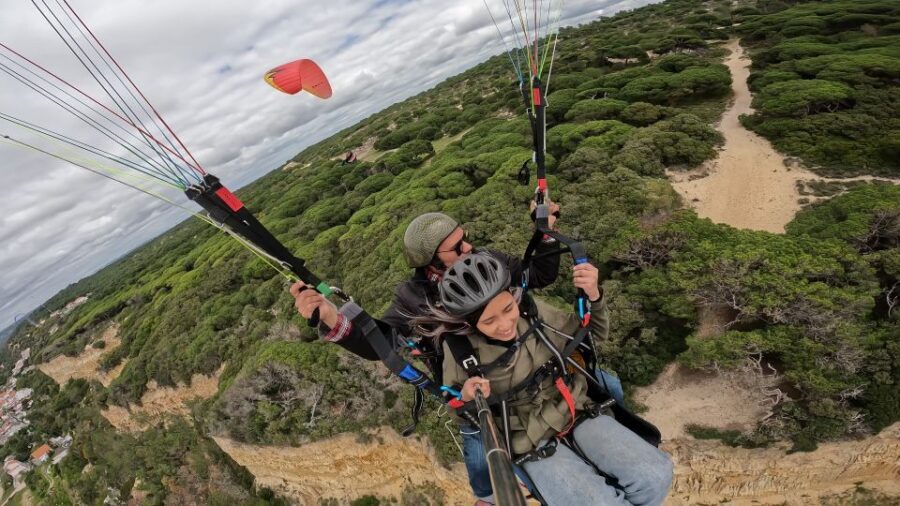 From Lisbon: Paragliding Flight with Transfers - How Weather Chooses Your Flight Over Lisbon’s Beaches