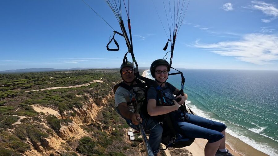 From Lisbon: Paragliding Pack (Flight+Video+Transportation) - Ferrari Portugal to the “Secret” Launch Area (and What the Shared Ride Means)