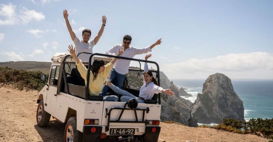 From Lisbon: Sintra with Pena Palace and Cabo da Roca by 4WD - 4WD Jeep through Serra de Sintra: rough roads, big views