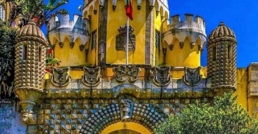From Lisbon: Visit Queluz, Sintra, Cabo da Roca and Cascais - Pena Palace and the Gardens Tour: Fairytale Looks, Real-Time Walking