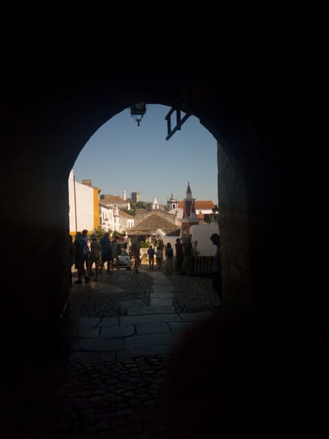 From Nazare: Road by the coast to Obidos - A short scenic break on the way to Óbidos: grab photos, then move on