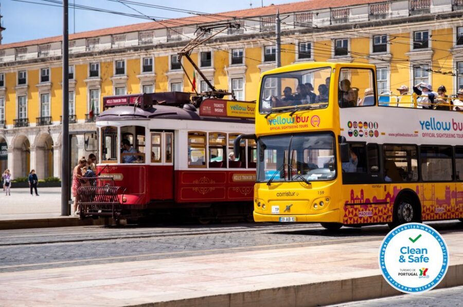 Lisbon: 3-in-1 Hop-On Hop-Off Bus and Tram Tours - Modern Lisbon bus route: Avenida da Liberdade, Azulejo tiles, and the Oceanário