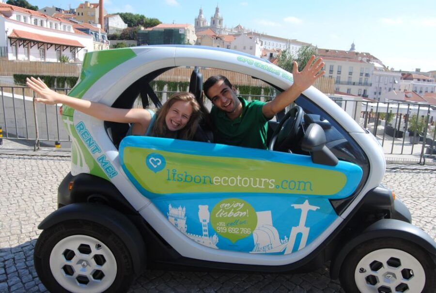 Lisbon 6H Ride in an Electric Car & GPS Audio Guide - The GPS Audio Guide in Real Lisbon Traffic