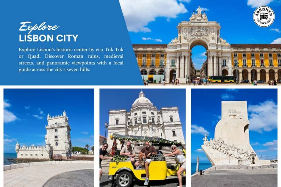 LISBON : Explore Old Town Alfama by Electric Tuk Tuk . - Starting Near Time Out Market: Your Launchpad for Old Lisbon