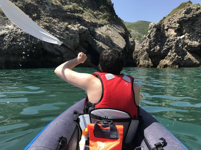Lisbon: Full-Day Sesimbra Kayak Tour with Picnic - Boca de Tamboril Cave and Cliffs: Sea-Only Views Without the Hassle