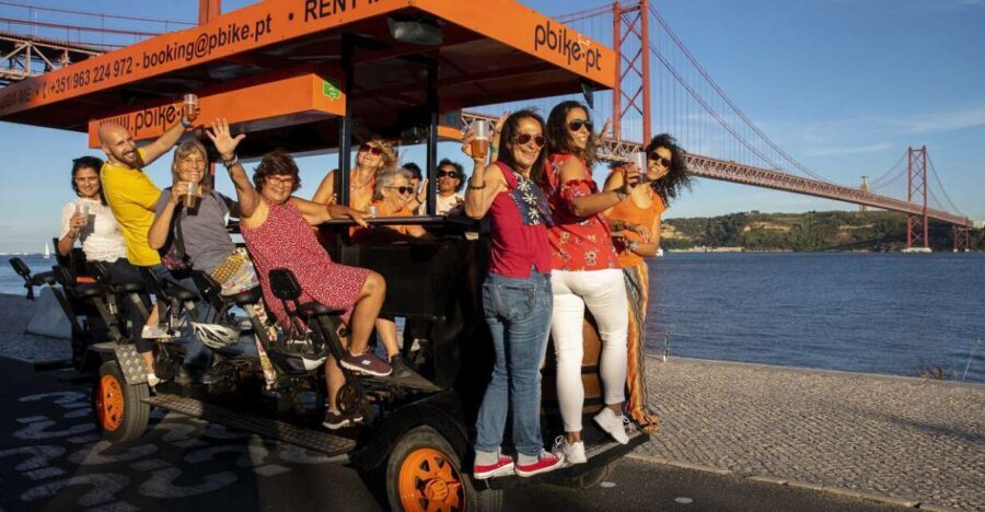 Lisbon: Fun Beer Bike by the Seafront - A 60-Minute Lisbon Beer-and-Views Pedal Along the Tejo