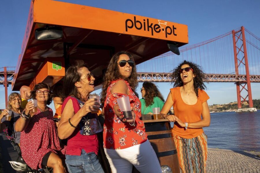 Lisbon: Fun Beer Bike by the Seafront - Drinks on Board: Unlimited Beer, Sangria, and Soft Drinks
