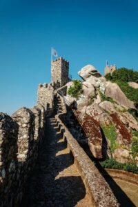 Lisbon: Pena Palace, Sintra, Cabo da Roca, & Cascais Tour - Pena Palace: Romantic architecture on the Monte da Pena hill