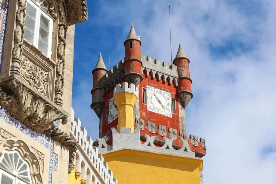 Lisbon: Sintra, Pena Palace, Belém, Cascais Small Group Tour - Pena Palace and Pena Park exteriors: the morning viewpoint payoff