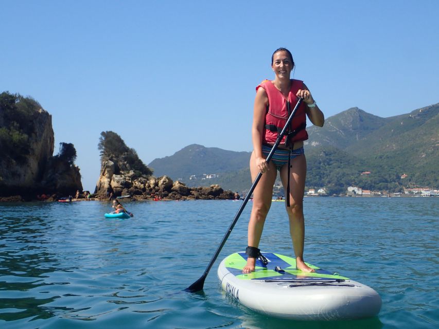 Lisbon: Stand Up Paddle Lesson in Arrábida, Setubal,Sesimbra - Arrábida Natural Park Bays: Praia dos Coelhos, Galápos, and Friends