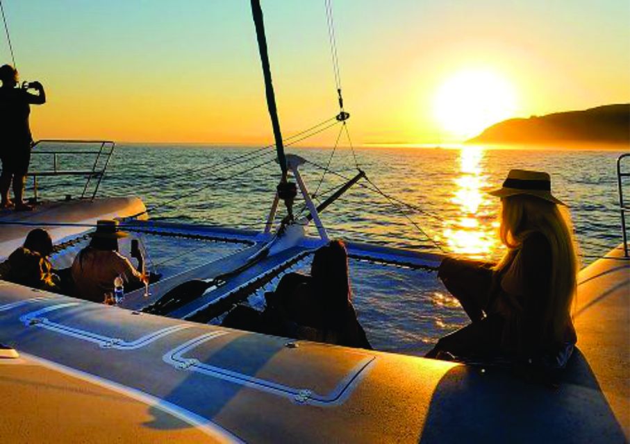 Lisbon: Sunset and Wine Luxury Catamaran Cruise - Tagus River Views Plus a Welcome Glass of Wine