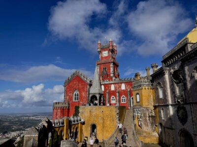 Sintra with a guide: Pena, Regaleira, Roca and Cascais - Pena Palace terraces: why you should prioritize the grounds